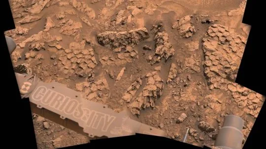 Curiosity descubre formaciones rocosas con forma de escamas en Marte