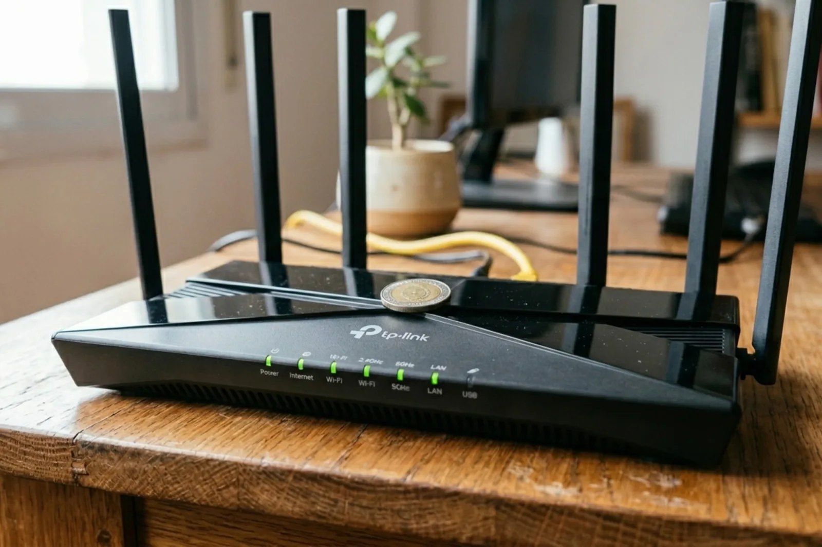 El viral truco de poner una moneda en el router y sus riesgos reales