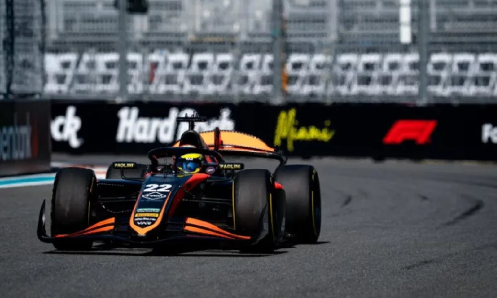 Nicolás Varrone cerró cuarto en la carrera sprint de Miami en Fórmula 2